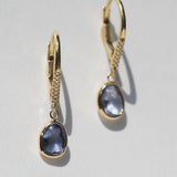 Julie Drop Earrings with Freeform Sapphires