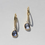 Julie Drop Earrings with Freeform Sapphires