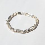 Oversized Rope Bracelet Silver