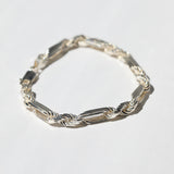 Oversized Rope Bracelet Silver