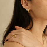 Sloane II Oval Orange Sapphire Ring