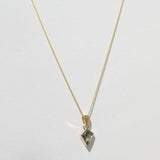 macha studio jewelry designer brooklyn new york yellow gold salt and pepper diamond engagement ring wedding jewelry pendant necklace