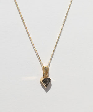 macha studio salt and pepper diamond brooklyn ny jewelry handmade yellow gold pendant necklace jeweler