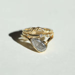 Ring Stack 14k Gold Diamond NYC fine jewelry brooklyn NY New York jeweler sustainable ethical greenpoint engagement