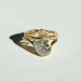 Ring Stack 14k Gold Diamond NYC fine jewelry brooklyn NY New York jeweler sustainable ethical greenpoint engagement
