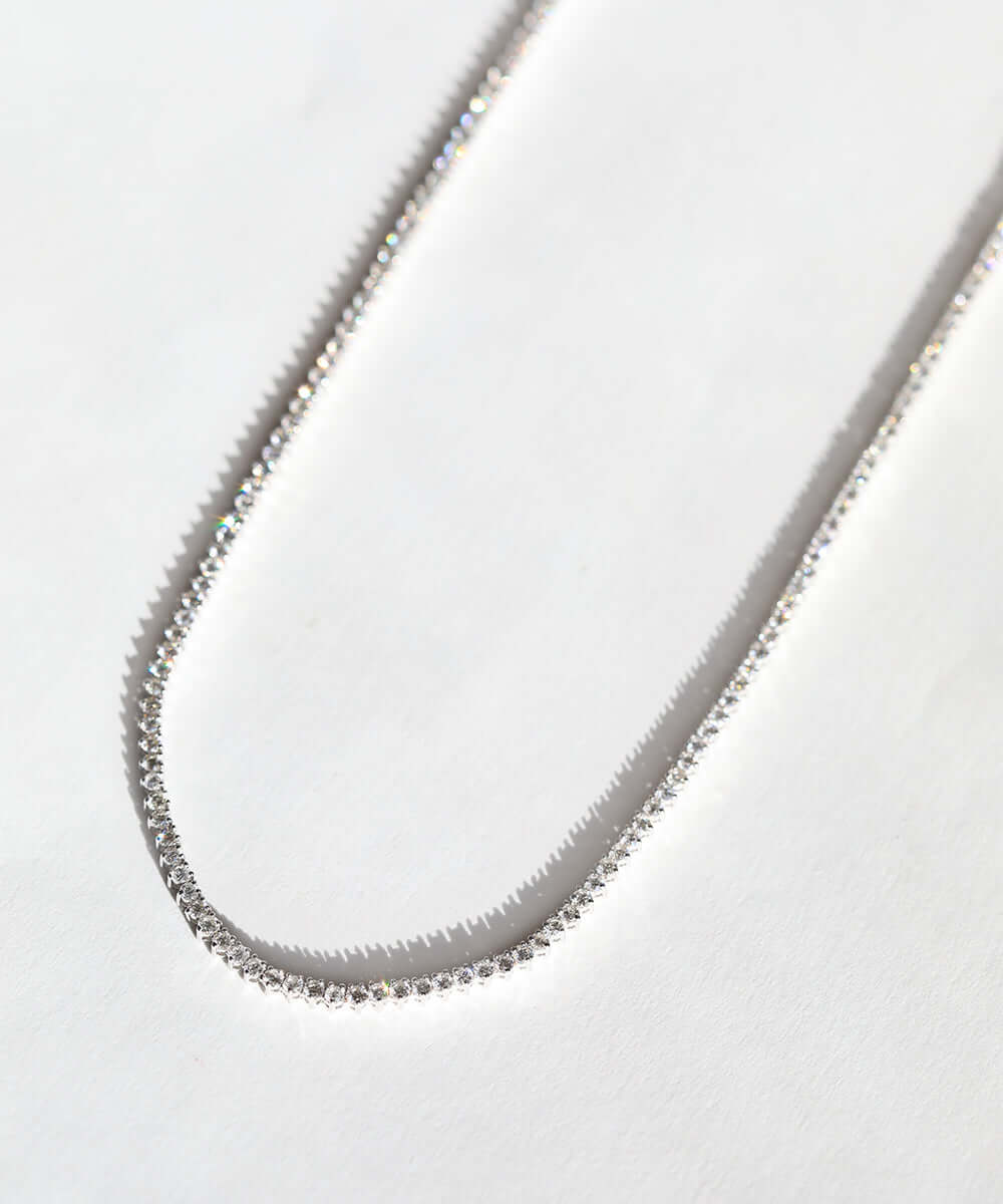 14k gold diamond tennis chain NYC fine jewelry brooklyn NY New York jeweler sustainable ethical greenpoint engagement