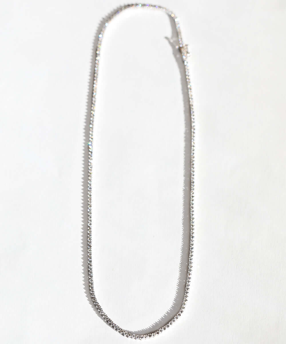 14k gold diamond tennis chain NYC fine jewelry brooklyn NY New York jeweler sustainable ethical greenpoint engagement