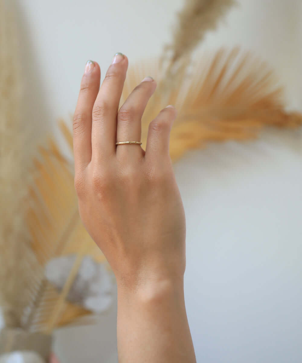 Textured band 14k gold platinum Brooklyn New York 11222 