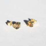 Asscher Cut Tourmaline Stud Earrings