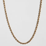 vintage 14k yellow gold rope twisted necklace 1980s unique Macha Studio Greenpoint Brooklyn New York City unisex