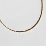 vintage 14k yellow gold rope twisted necklace 1980s unique Macha Studio Greenpoint Brooklyn New York City unisex