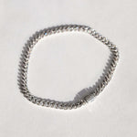 14k gold diamonds curb chain bracelet macha jewelry brooklyn nyc