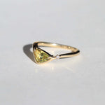 Sapphire, Diamond, 14k Gold,Ring NYC fine jewelry brooklyn NY New York jeweler sustainable ethical greenpoint engagement