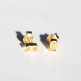 Mini Hellen Yellow Sapphire Stud Earrings