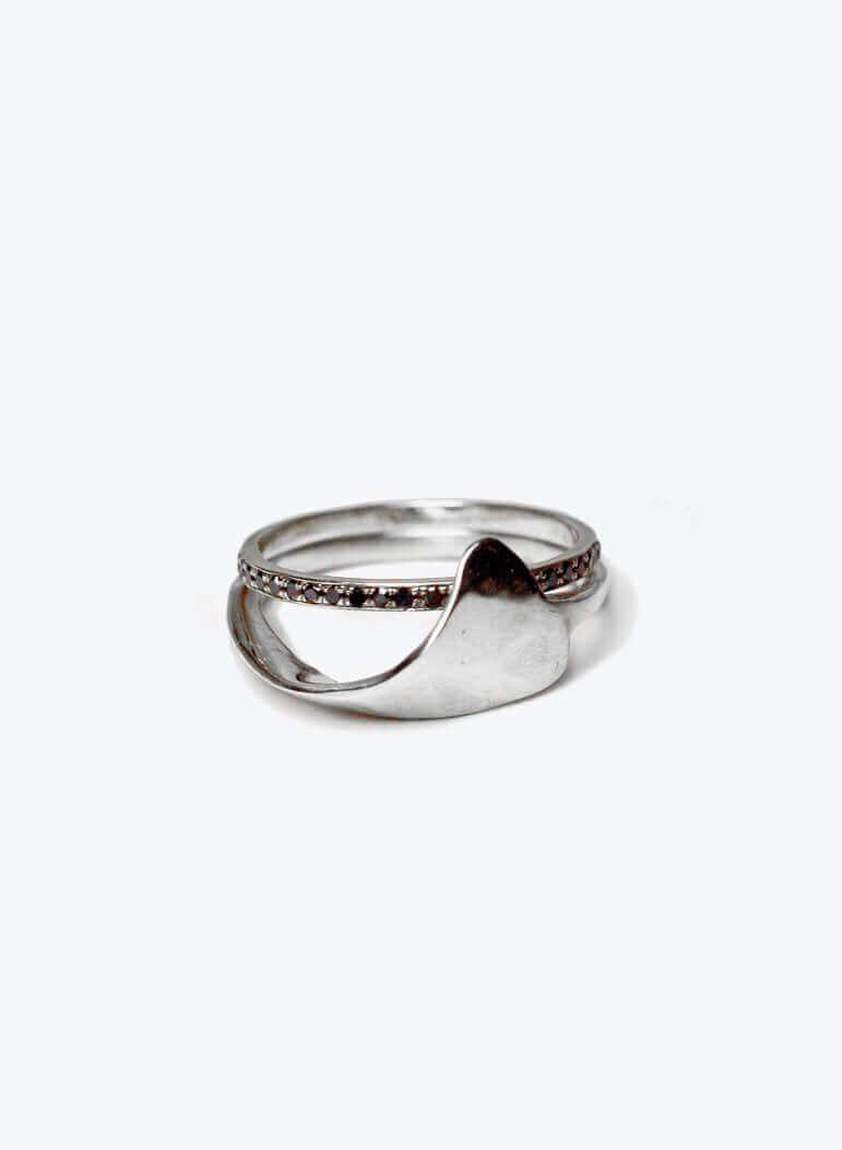 Sculptural Billow wedding Ring Gold, Ring, Macha Studio, Brooklyn NYC