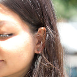 sunstone oval earrings gold jewelry Brooklyn new york