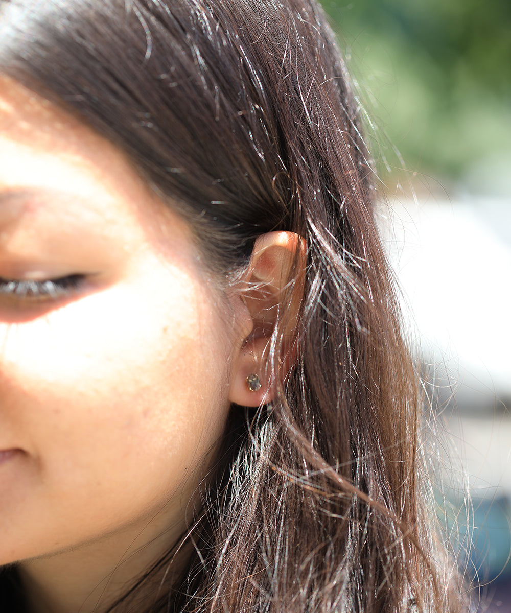 sunstone oval earrings gold jewelry Brooklyn new york