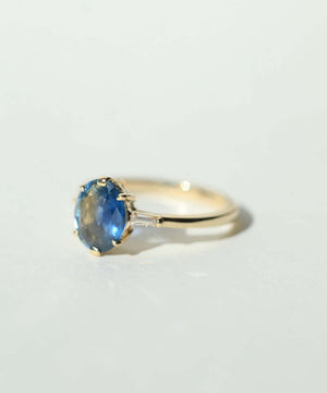 sapphire diamond ring gold Brooklyn New York
