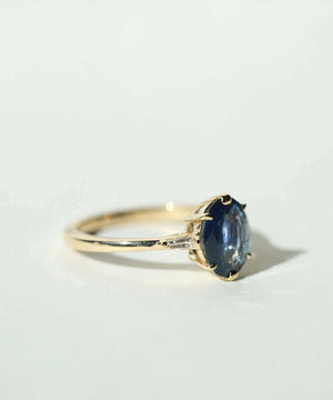 sapphire diamond ring gold Brooklyn New York