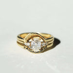 diamond engagement wedding ring set gold Brooklyn New York 