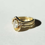 diamond engagement ring stacked gold Brooklyn New York