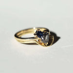 salt and pepper diamond engagement ring set gold Brooklyn New York