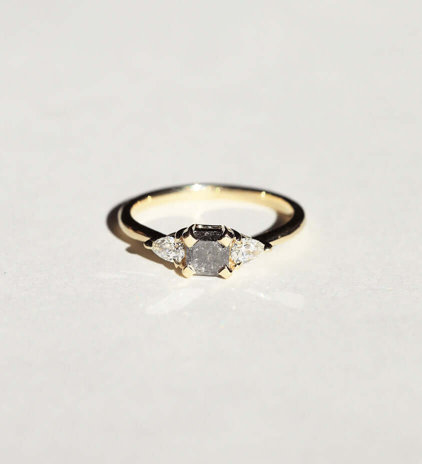 Bella Salt & Pepper Diamond Studs