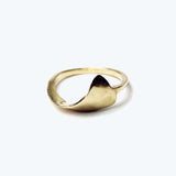 Sculptural Billow wedding Ring Gold, Ring, Macha Studio, Brooklyn NYC
