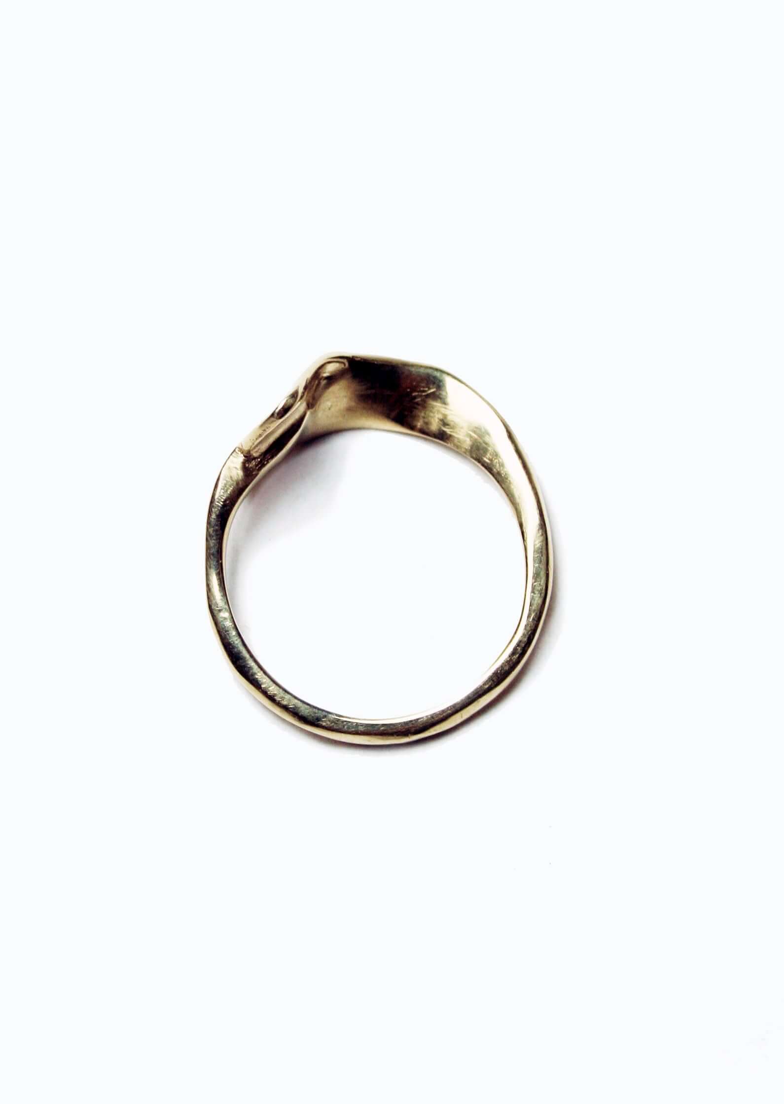 Sculptural Billow wedding Ring Gold, Ring, Macha Studio, Brooklyn NYC