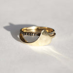 Sculptural Billow wedding Ring Gold, Ring, Macha Studio, Brooklyn NYC