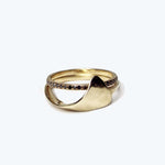 Sculptural Billow wedding Ring Gold, Ring, Macha Studio, Brooklyn NYC