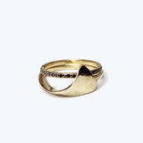 Sculptural Billow wedding Ring Gold, Ring, Macha Studio, Brooklyn NYC
