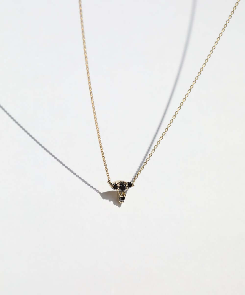 Marianne Necklace with Black Diamonds