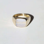 Mens gold signet ring, wedding band,  jewelry store, Greenpoint, Brooklyn NYC