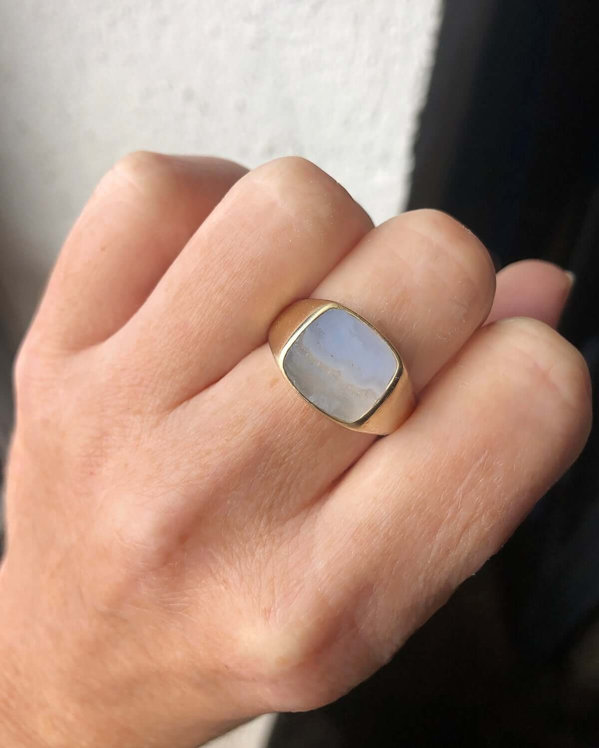 mens signet rings silver gold custom brooklyn Macha studio nyc