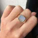 mens signet rings silver gold custom brooklyn Macha studio nyc