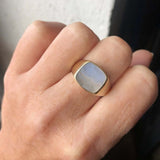 mens signet rings silver gold custom brooklyn Macha studio nyc