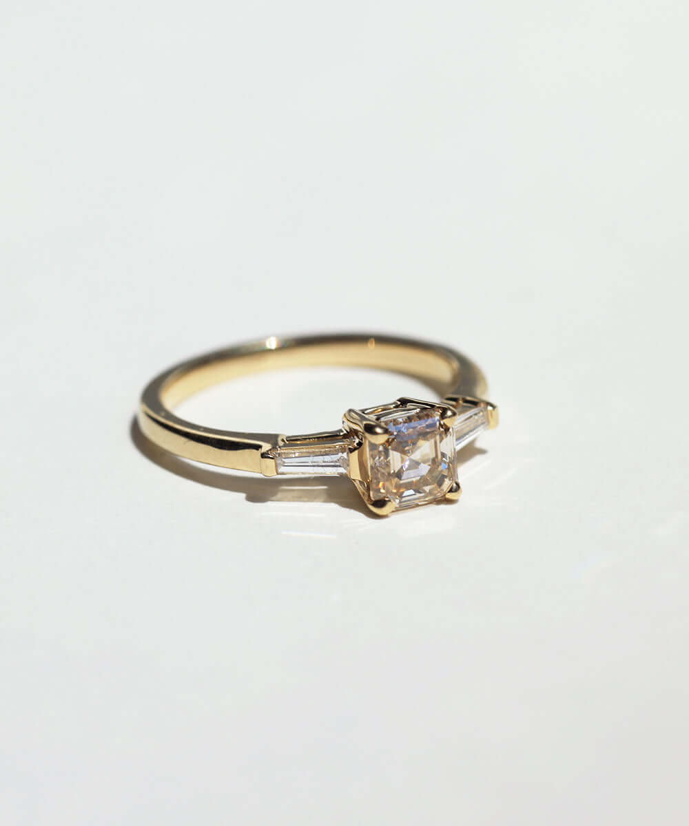 cognac diamond yellow gold baguette Brooklyn New York