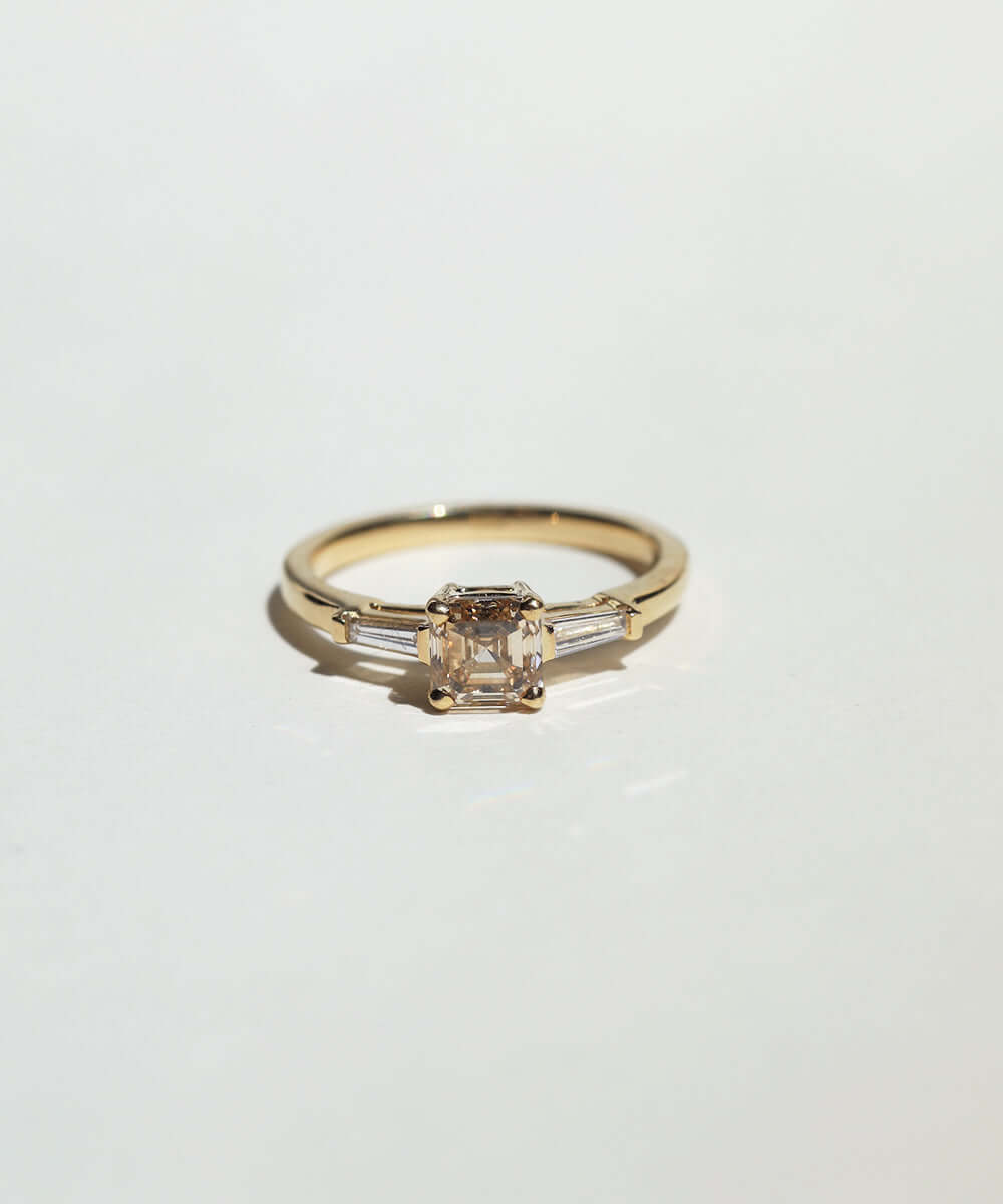 cognac diamond yellow gold baguette Brooklyn New York   