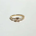 cognac diamond yellow gold baguette Brooklyn New York   