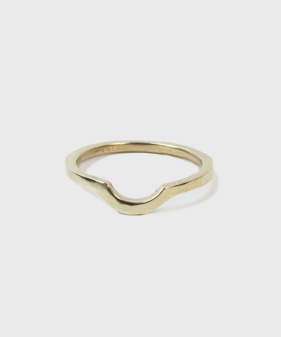 curved wedding band macha studio brooklyn new york