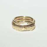 black diamonds wedding Band Rings Stack Brooklyn New York 11222