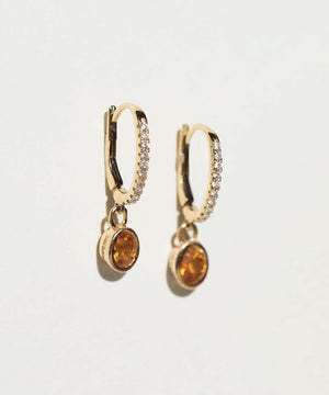 drop earrings diamond sapphire gold Brooklyn New York 