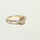 cognac Diamond Ring yellow gold Brooklyn New York