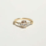 cognac Diamond Ring yellow gold Brooklyn New York 