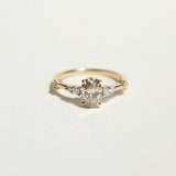 cognac Diamond Ring yellow gold Brooklyn New York 