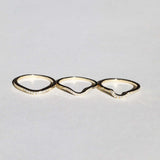 Curved Diamond Engagement/Wedding Band gold, Macha Studio, Brooklyn NYC