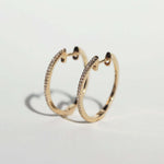 diamonds hoop earrings gold Brooklyn New York