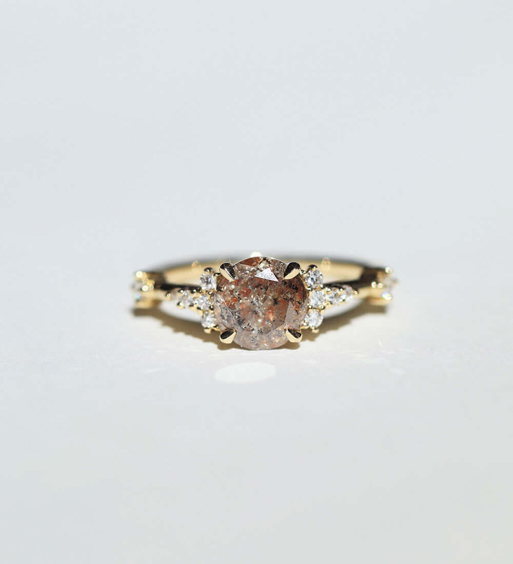 red diamond yellow gold jewelry Brooklyn New York 