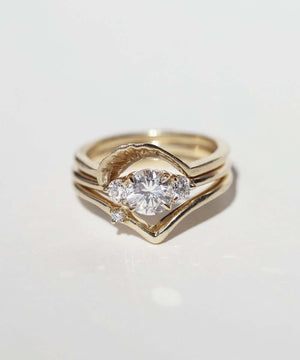 diamond ring stack Macha studio jewelry store made in brooklyn nyc